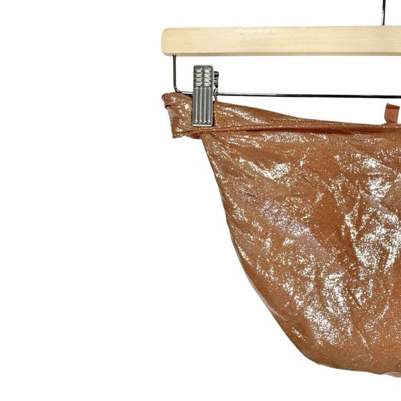 SKIMS LIQUID SHINE SWIM TWISTED MID COVERAGE BIKINI BOTTOM SIZE SMALL - Picture 7 of 11